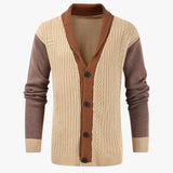 Open herenvest met V-hals: casual elegantie en herfstcomfort