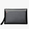 Bolso grande de mujer en piel auténtica negra, elegante y espacioso para trabajo y viaje
