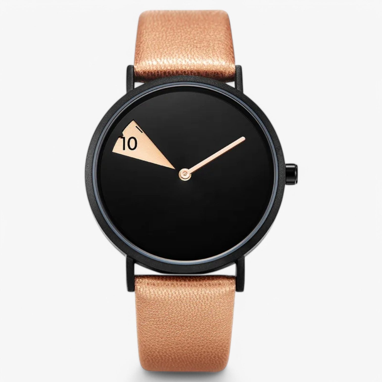 Orologio da donna con rotazione – design audace, eleganza senza tempo Pelle Lana - marrone - audace design donna eleganza ladies watch lana orologio orologio donna pelle watch watch for women wrist watches for women - Concept Palermo