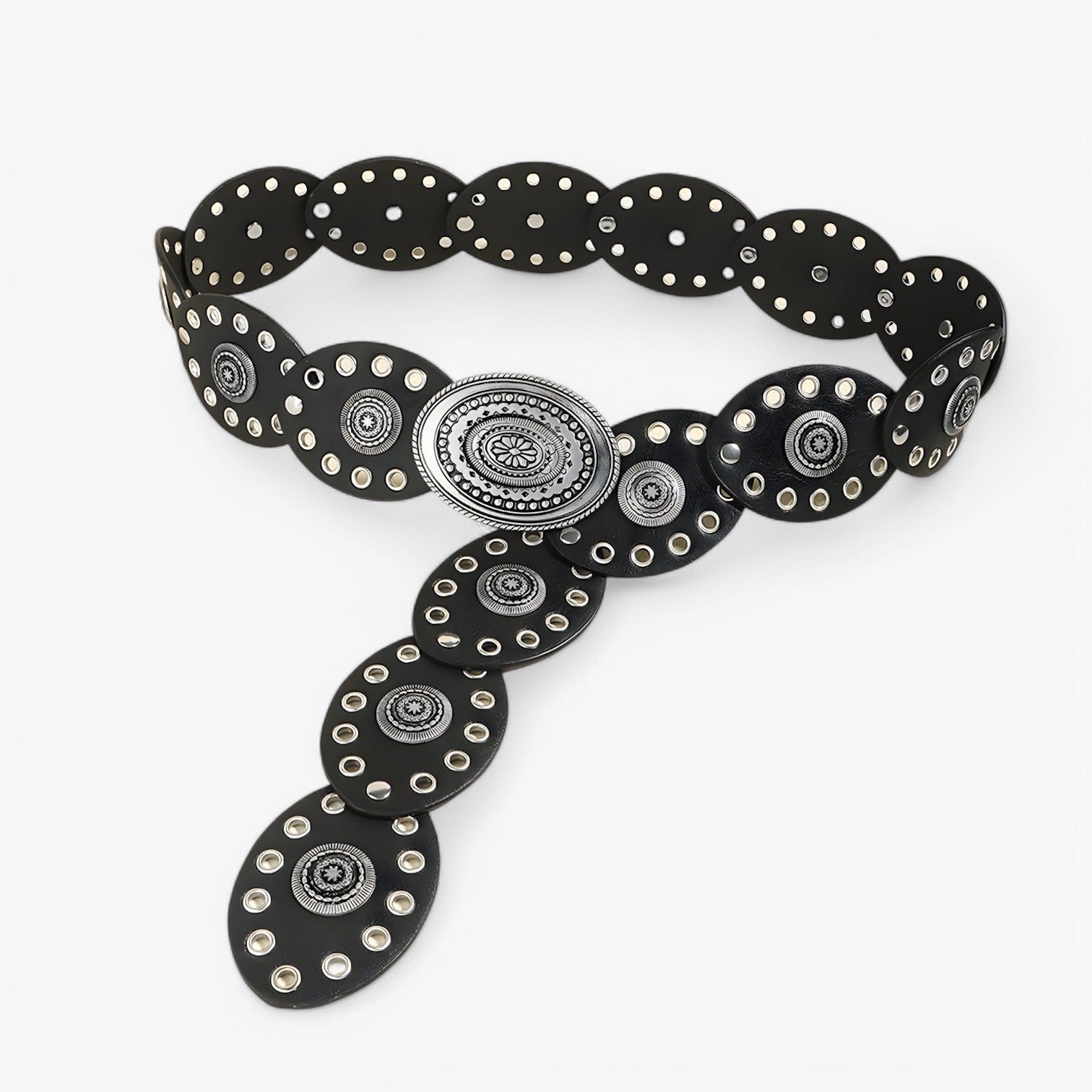 Eleganza Retro Donna - nero 119cm - belts donna eleganza eleganza retro jewelry retro waist belt for women Womens belt - Concept Palermo