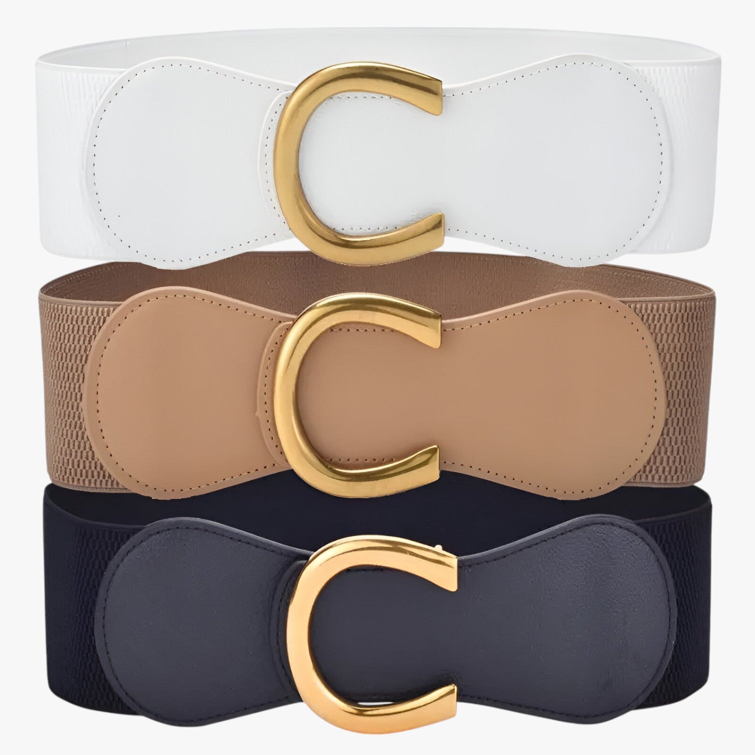 Cintura elastica larga con fibbia dorata Donna - - Belts cintura cintura elastica donna dorata elastica fibbia larga waist belt for women Womens belt - Concept Palermo