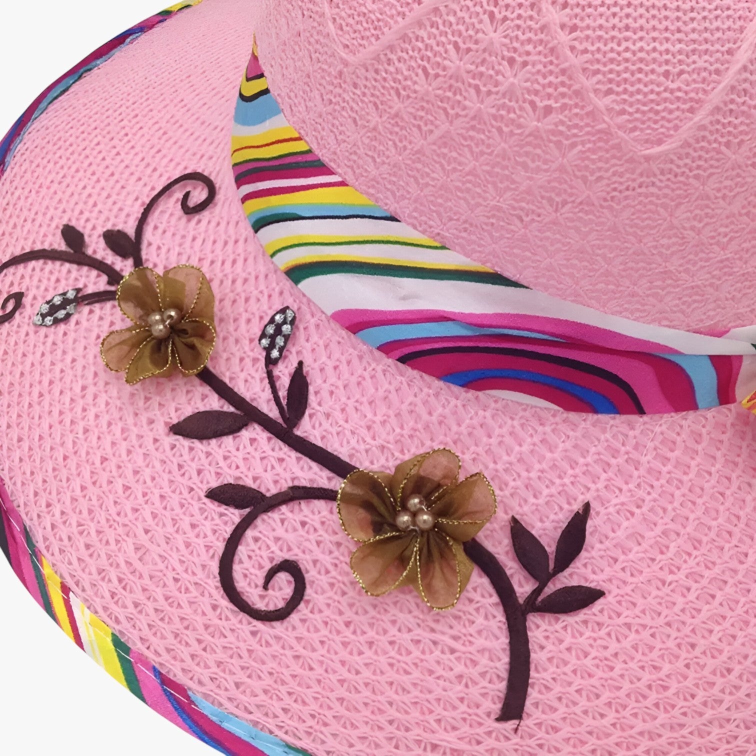 Cappello estivo con grande fascia -, pieghevole e protettivo dai raggi UV Donna - - cappello cappello estivo donna estivo fascia hat Hat for girls pieghevole protettivo raggi summer hat Sun Hats women hat - Concept Palermo
