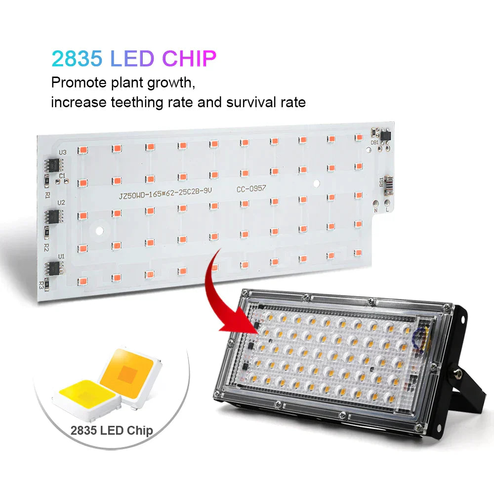 HydroGlow - Lampada da coltivazione LED a spettro completo con spina EU Nero - - coltivazione completo Decoration lighting grow lamp grow light home & garden hydroglow lampada led lamp lightning plant light spettro spina - Concept Palermo