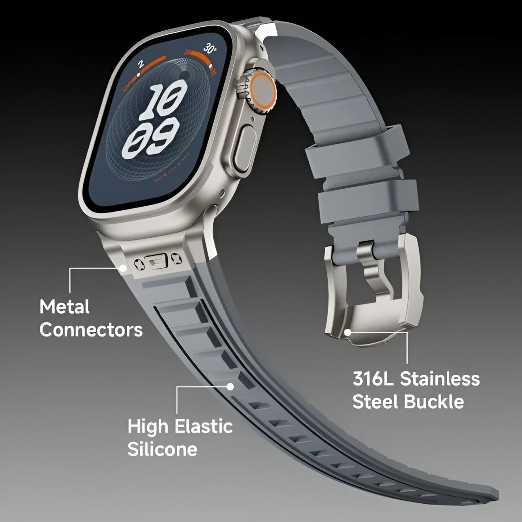 Cinturino Sportivo in Silicone per Apple Watch - - accessoires apple cinturino cinturino sportivo horloges silicone sport sportivo watch watches - Concept Palermo
