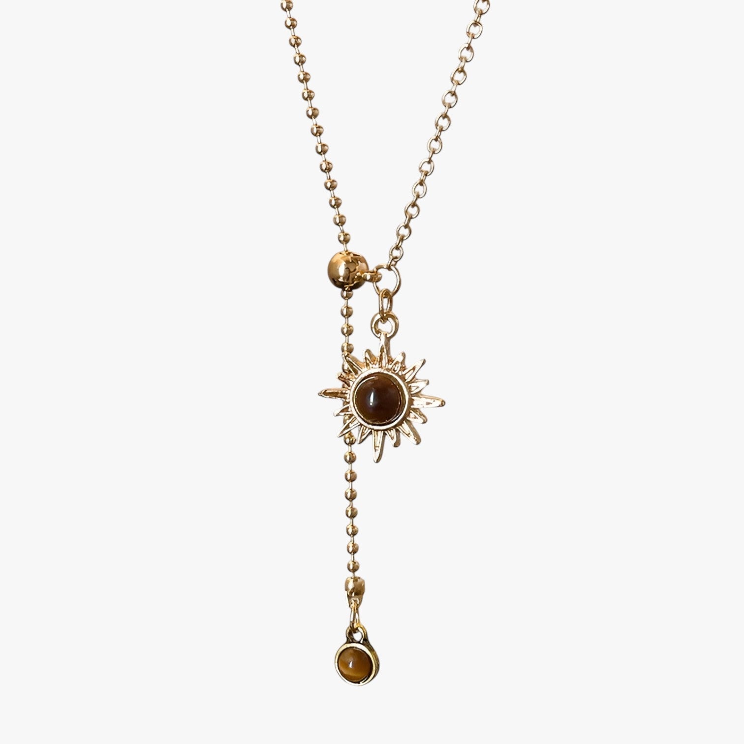 Collana in Tigriocchi Fiore di Sole Accessorio Autunno/Inverno Lana Donna - - accessorio autunno collana collana tigriocchi donna elegant womens necklaces fiore inverno jewelry Necklace NECKLACES Necklaces for Women - Concept Palermo