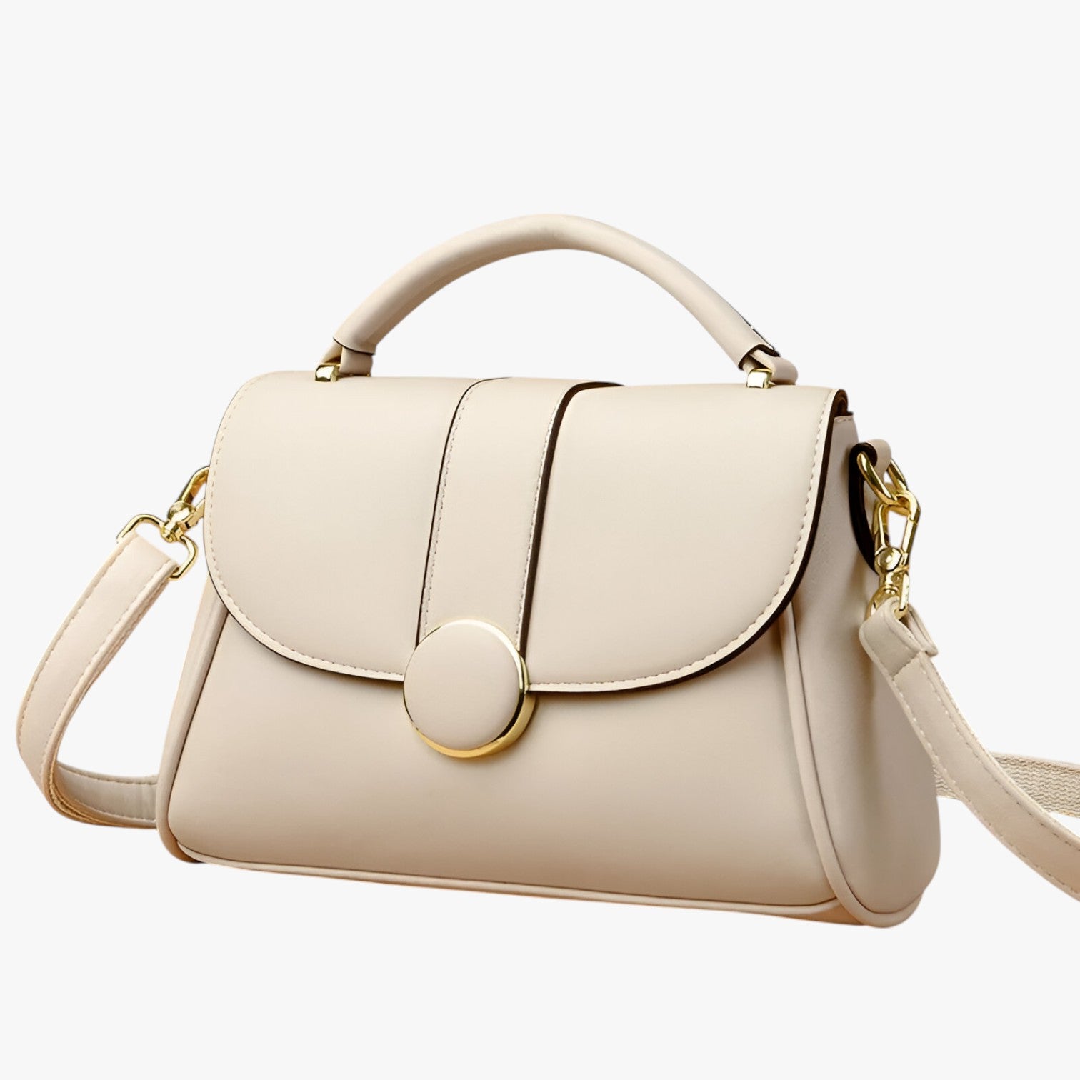 Borsa a Tracolla Donna Nera in Vera Pelle Elegante con Patta e Chiusura Magnetica - - Bags borsa borsa tracolla donna firmata handbags tracolla women bags Women's handbags - Concept Palermo