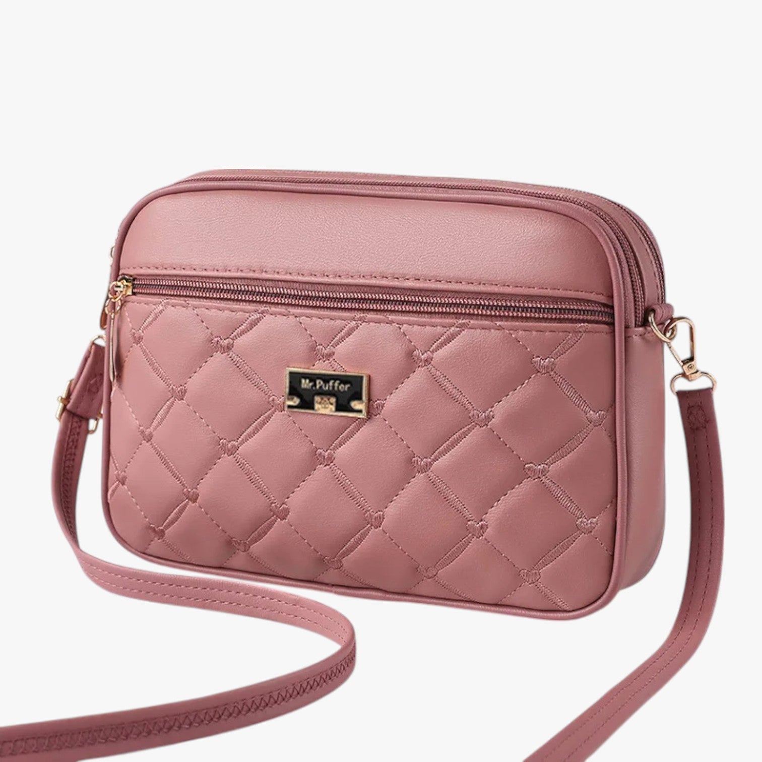 Borsa a Spalla Donna 2025 in PU Lingge, Piccola e Versatile - Rosa 26cm 8cm 18cm - bag Bags borsa borsa spalla Crossbody Bags donna lingge piccola spalla versatile women bag women bags - Concept Palermo