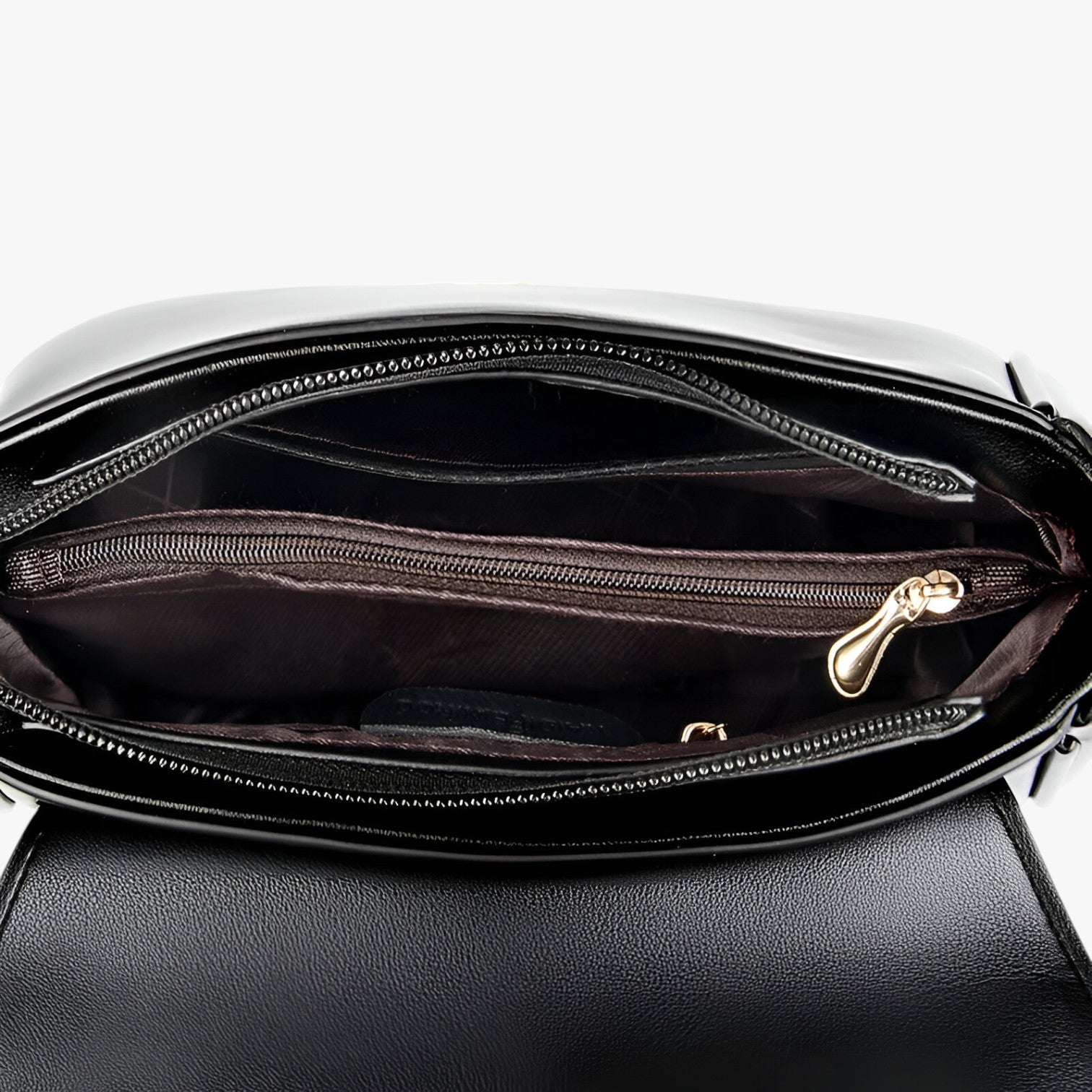 Borsa a Tracolla Donna Nera in Vera Pelle Elegante con Patta e Chiusura Magnetica - - Bags borsa borsa tracolla donna firmata handbags tracolla women bags Women's handbags - Concept Palermo