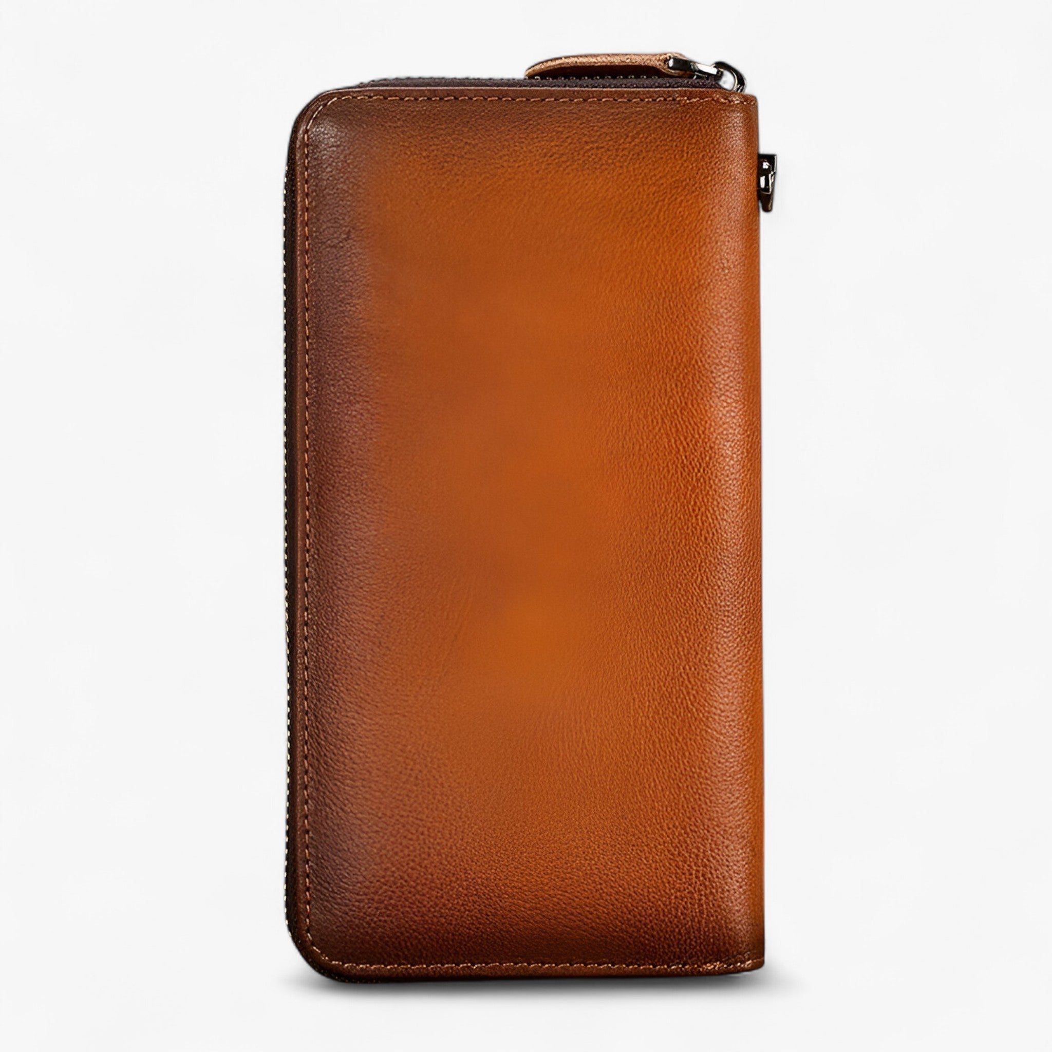 Cartera larga de piel para hombres