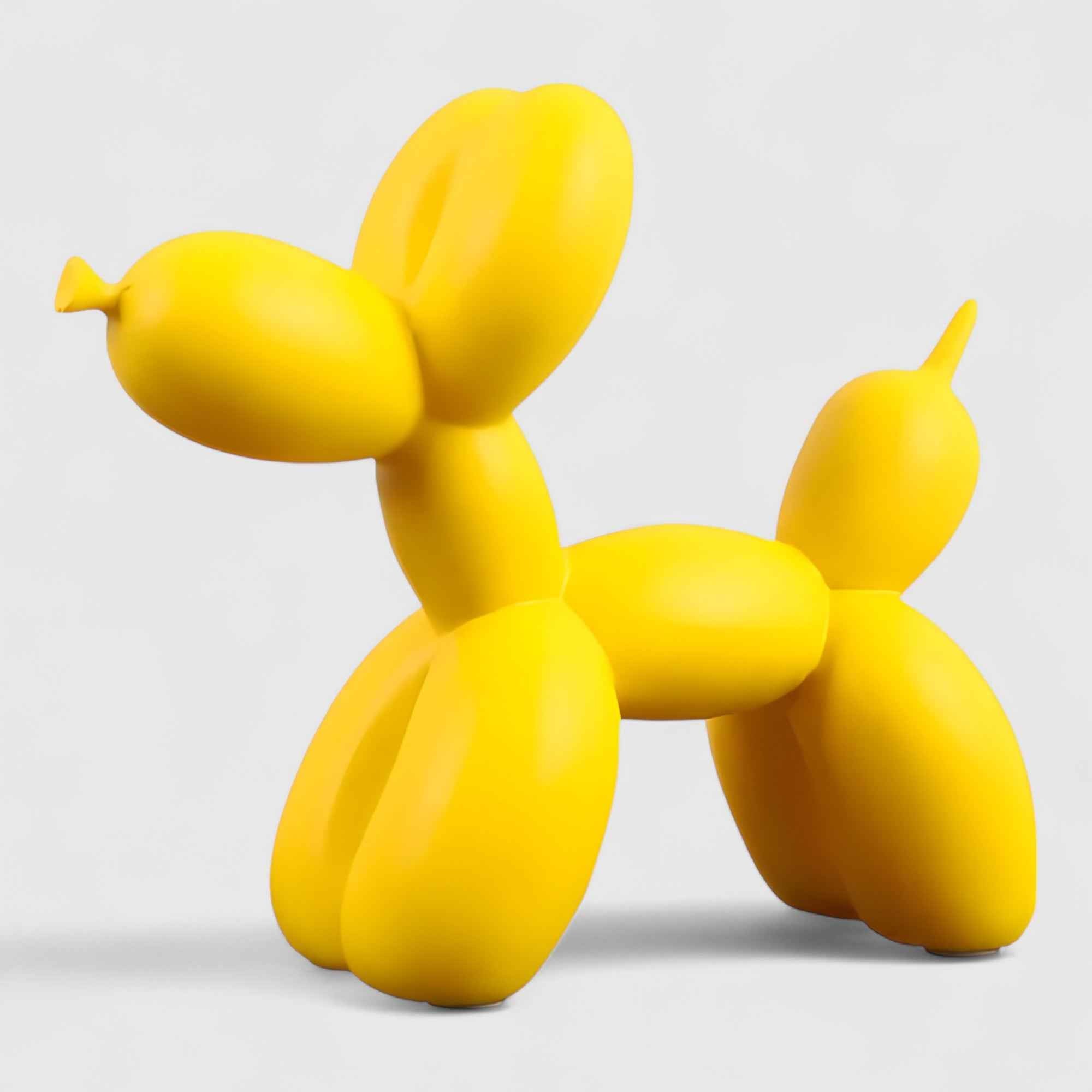 Statua Cane Palloncino Pop Art Moderna in Resina – Decorazione Design Scandinava per Tavolo