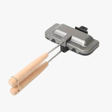 Dubbelzijdige anti-aanbak panini grillpan - gouden toast