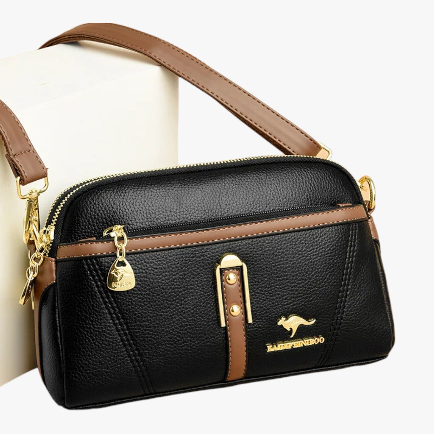 Borsa Donna Compatta in Pelle Nera, Chic e Pratica per Estate 2025 - - Bags borsa borsa donna chic compatta donna estate handbags pratica women bags Women's handbags - Concept Palermo