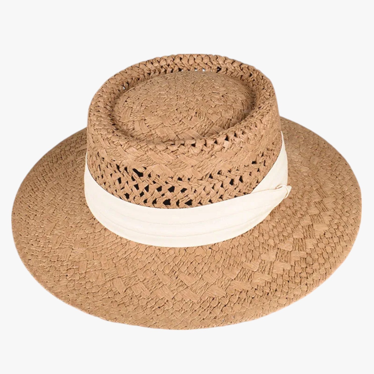 Cappello estivo a tesa larga Uomo - Cachi-Beige Circa 56-58cm - cappello cappello estivo estivo hat Hat for girls larga summer hat Sun Hats tesa uomo women hat women's hat - Concept Palermo