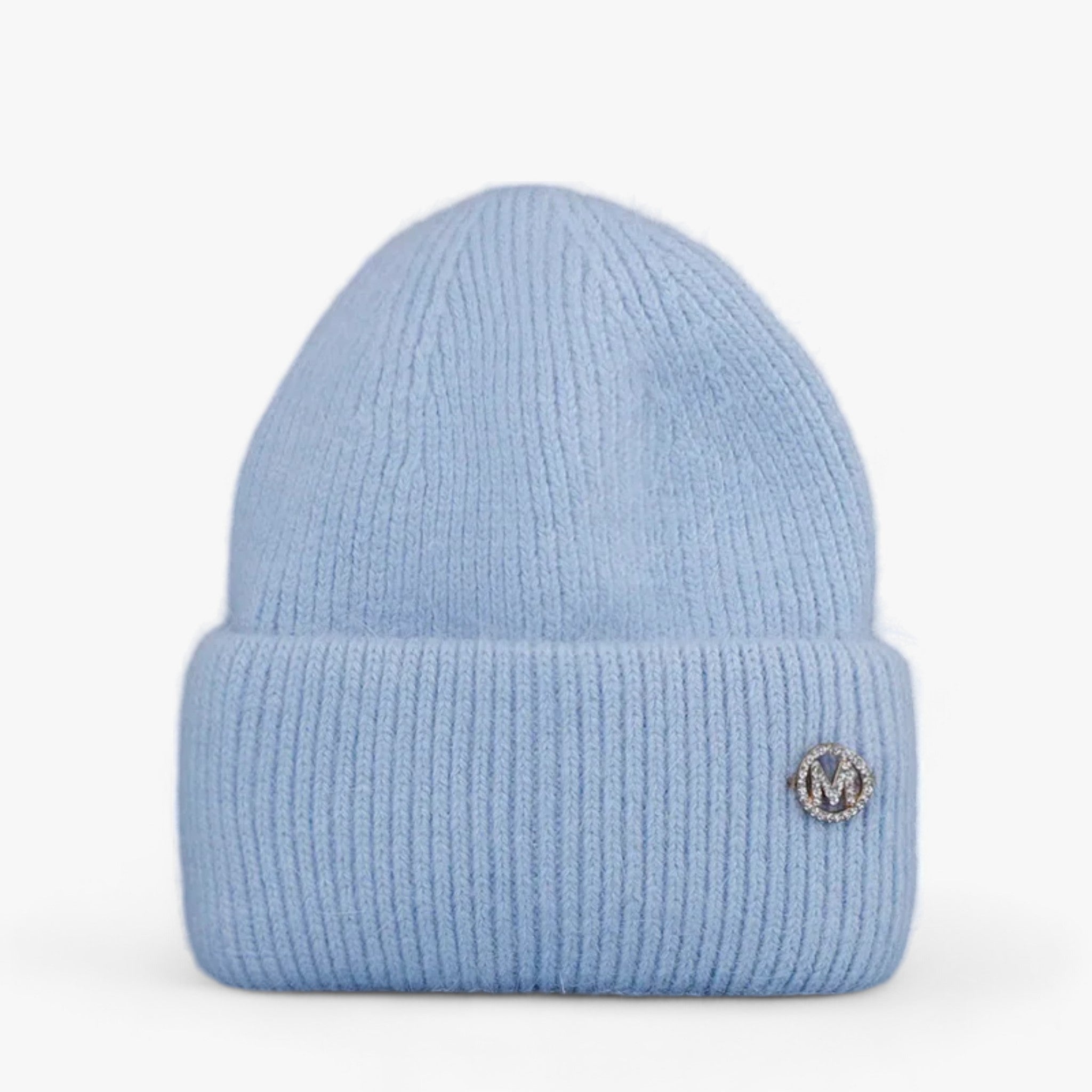 Cappello invernale: calore con vera pelliccia di coniglio Donna - Azzurro cielo con M 54cm-60cm - beanies bucket hats calore cappello cappello invernale coniglio donna hat invernale pelliccia Sun Hats - Concept Palermo
