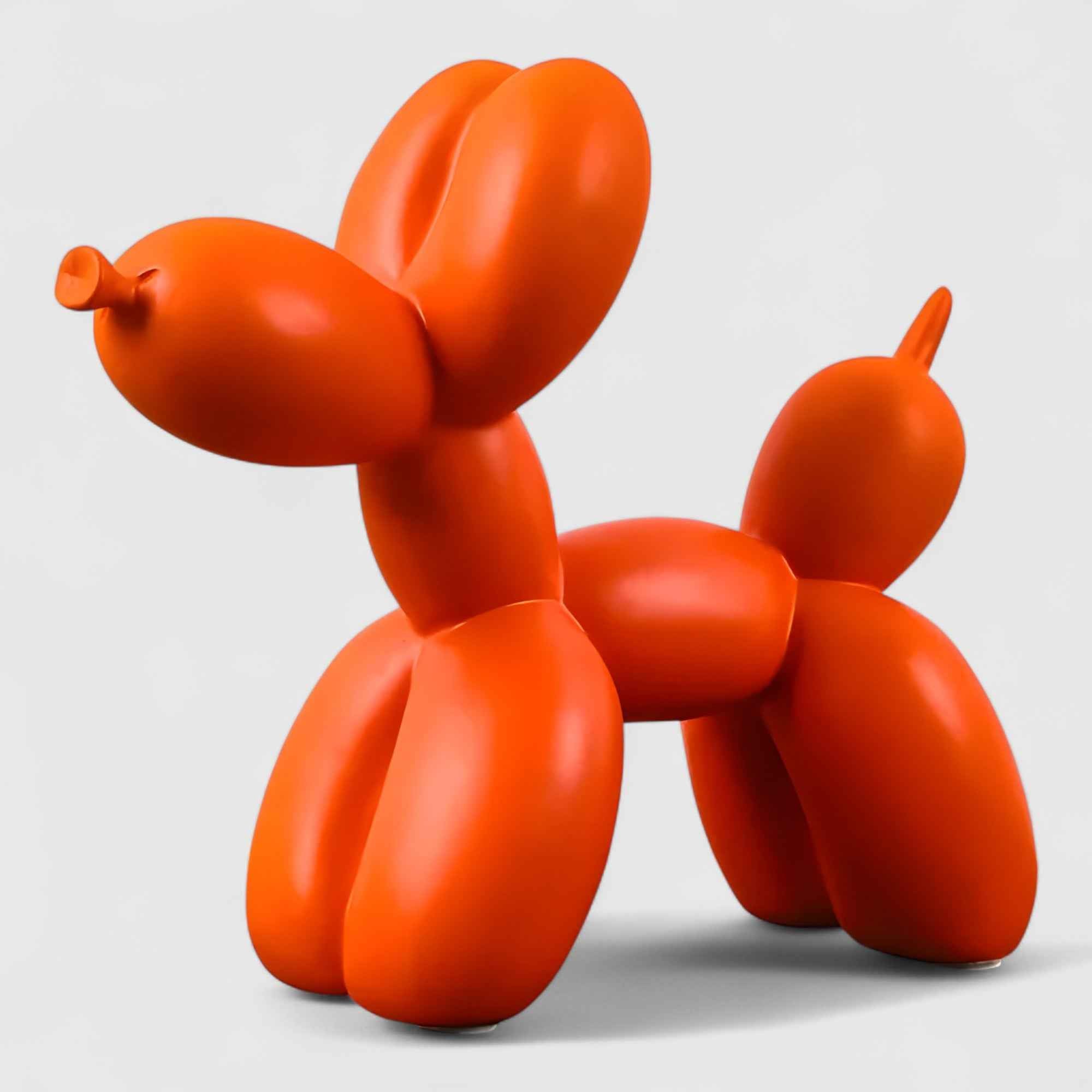 Statua Cane Palloncino Pop Art Moderna in Resina – Decorazione Design Scandinava per Tavolo