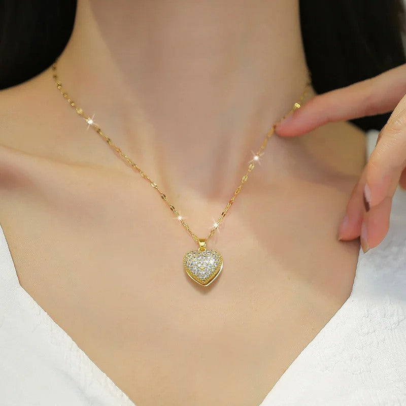 Collana di perle a forma di cuore Lana - - collana collana perle cuore elegant womens necklaces forma jewelry lana necklace NECKLACES Necklaces for Women perle - Concept Palermo