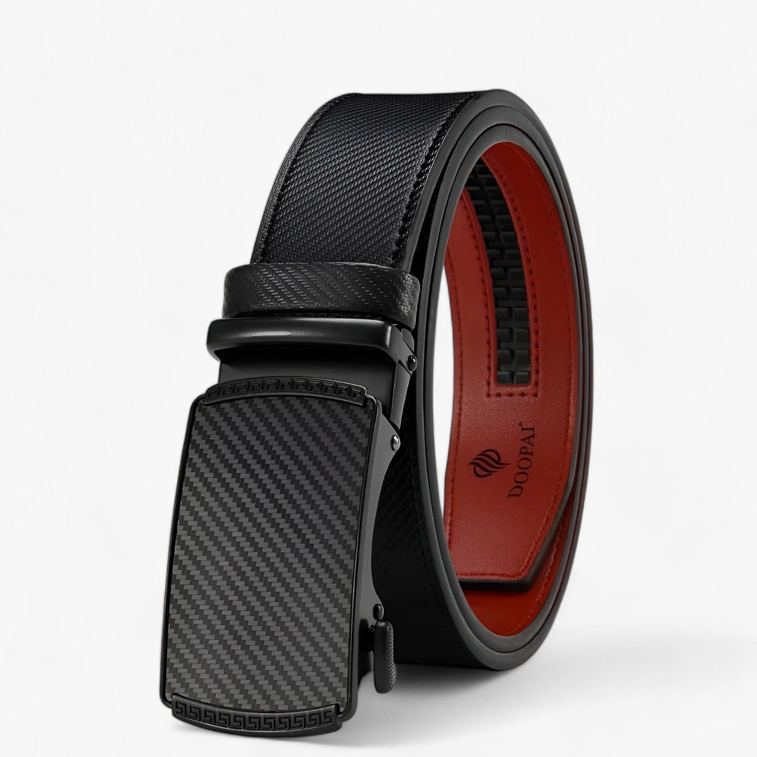 Cintura Automatica in Pelle di Lusso con Fibbia Regolabile Uomo - Nero - automatica belts cintura cintura automatica fibbia mens accessory Mens belt pelle regolabile uomo - Concept Palermo