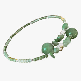 E senza tempo: collana choker in giada orientale per un look raffinato Pelle Uomo - Collo-Verde - choker collana elegant womens necklaces Fashion Necklaces giada jewelry Linen look Men Necklace Necklaces for Women orientale pelle raffinato - Concept Palermo