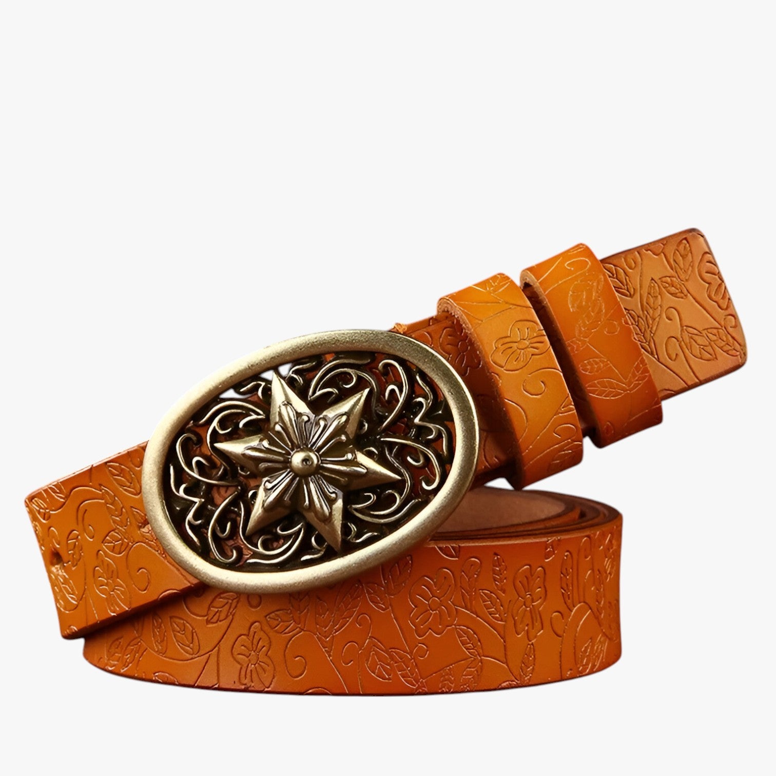 Cintura da donna in pelle di lusso per stile e sostenibilità - Cammello 105CM - belt buckle women belts cintura cintura donna donna pelle sostenibilità stile waist belt for women Womens belt - Concept Palermo