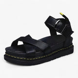 Heren sandalen met zwarte leren banden - comfortabel en modern voor de zomer