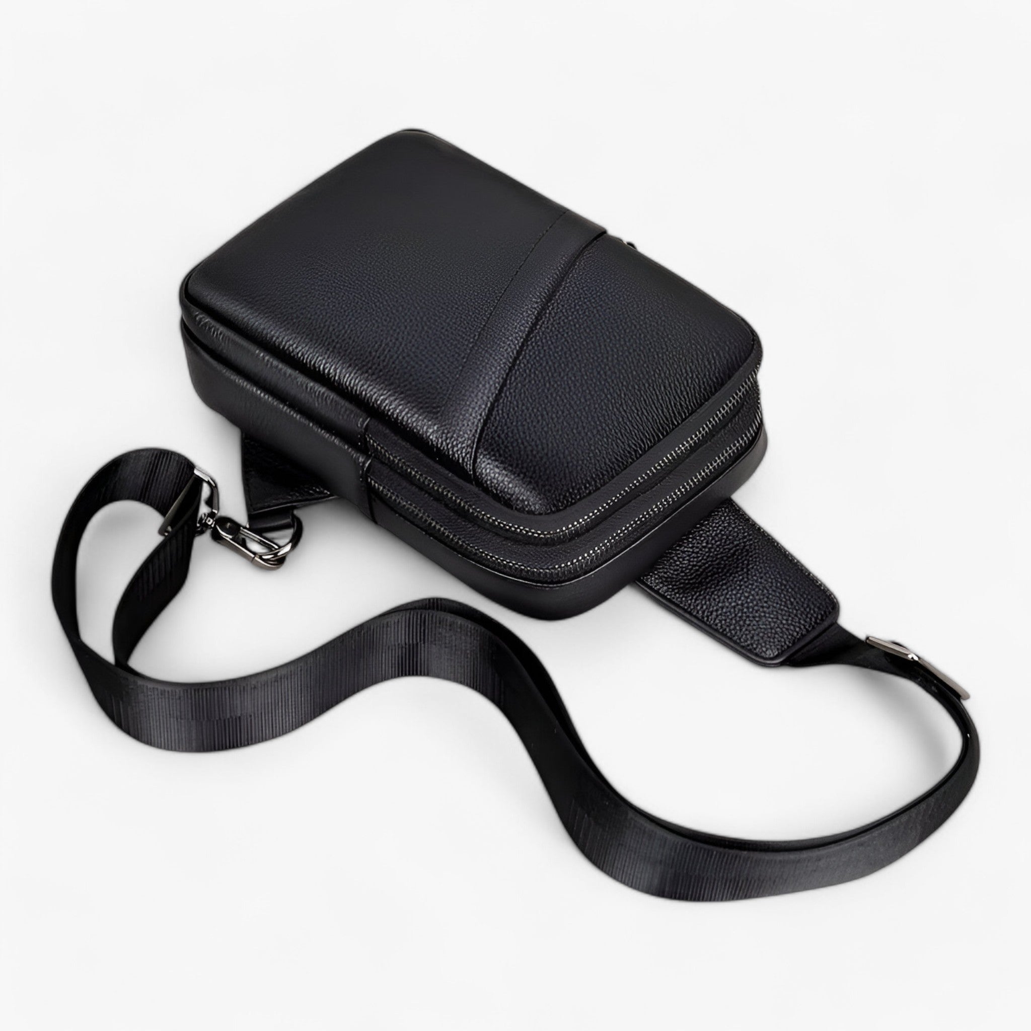 Borsa a Tracolla Ecopelle Nera Elegante e Funzionale - - accessoires bags borsa borsa tracolla ecopelle funzionale nera tassen tracolla - Concept Palermo