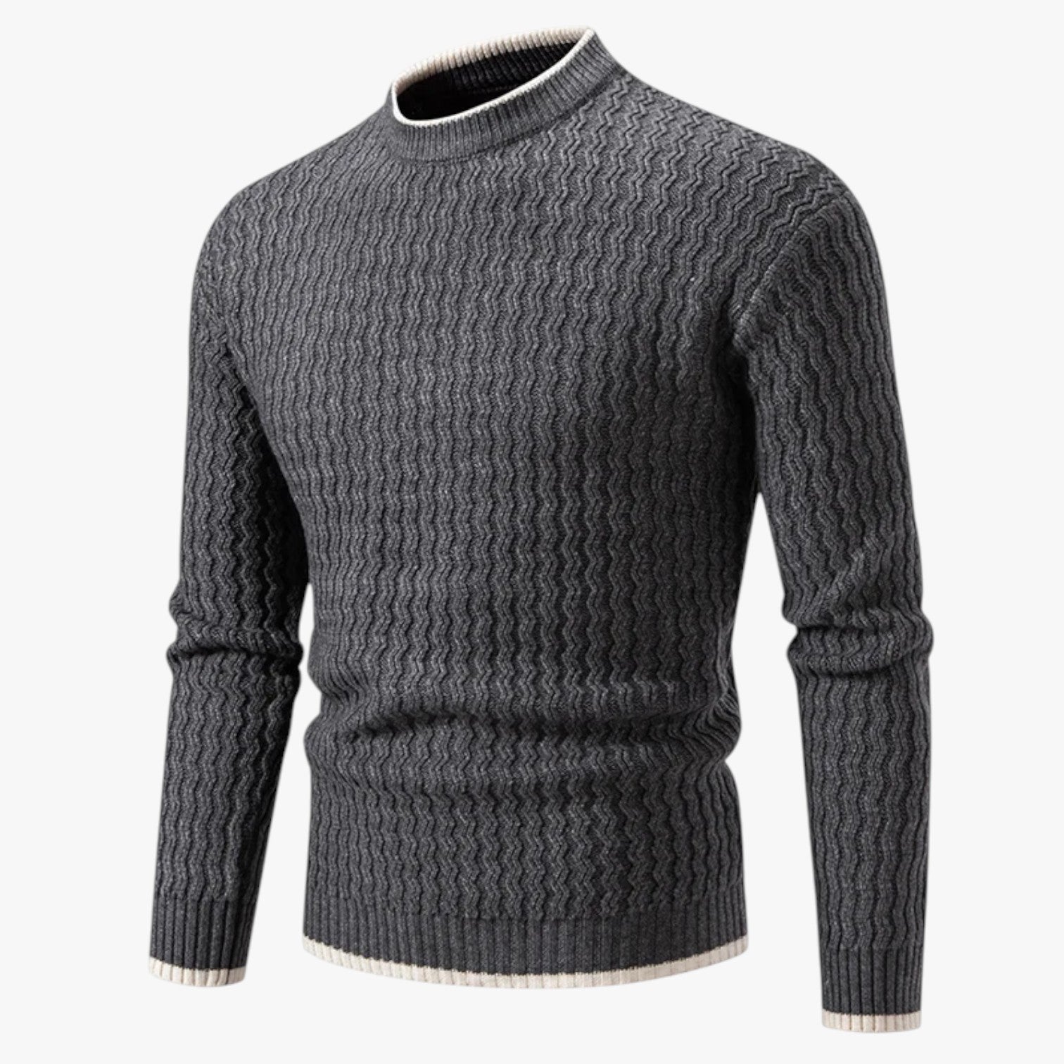 Maglione Slim da uomo – Stile caldo e giovanile - Grigio Scuro M - caldo giovanile maglione maglione slim men's sweater slim stile Sweater sweater men sweaters & cardigans uomo - Concept Palermo