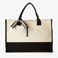 Bolso tote grande para mujer en tela personalizado con iniciales - elegante y resistente