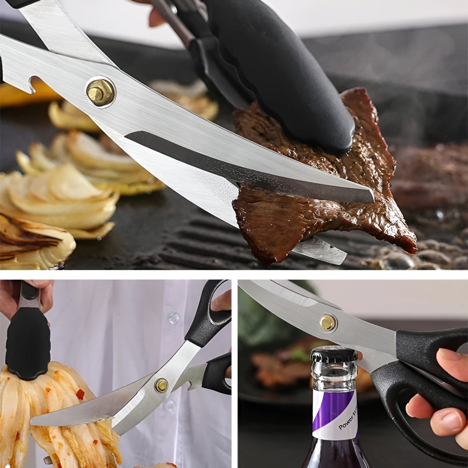 Grip & Handy - Set di pinze per barbecue RVS Acciaio Uomo - - acciaio barbecue grip grip handy handy Kitchen kitchen & dining kitchen accessory kitchen tools pinze uomo - Concept Palermo