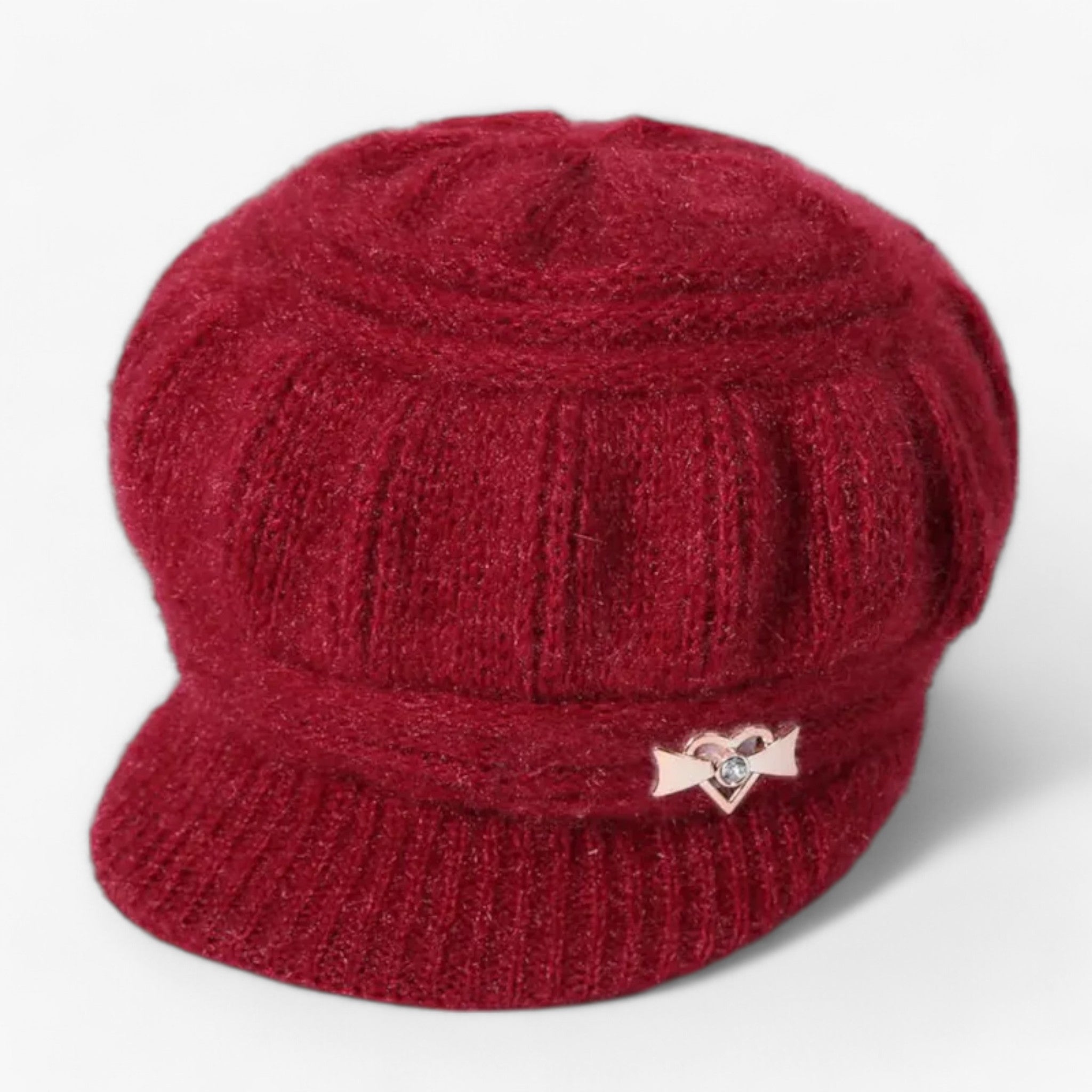 Berretto in Fleece di Corallo Lavorato a Maglia - Doppia Protezione Termica Uomo - Rosso - accessoires berretto berretto fleece corallo doppia fleece hats lavorato maglia petten - Concept Palermo