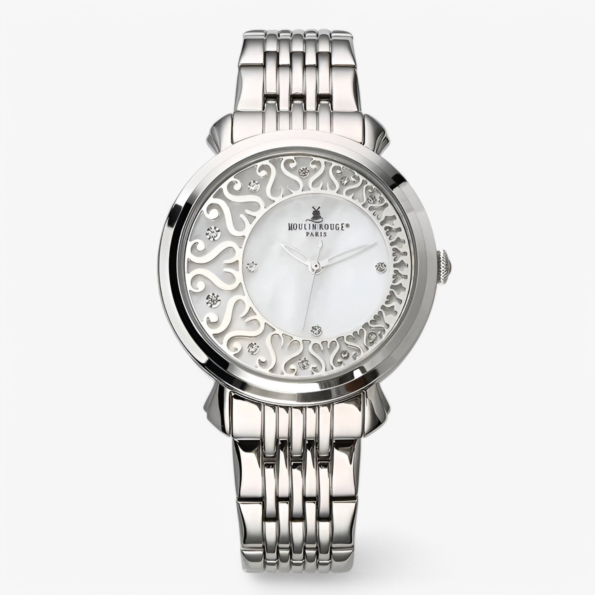 Orologio vintage in acciaio con fibbia a farfalla - bianca - acciaio farfalla female watch fibbia orologio orologio vintage vintage watch for women watches - Concept Palermo