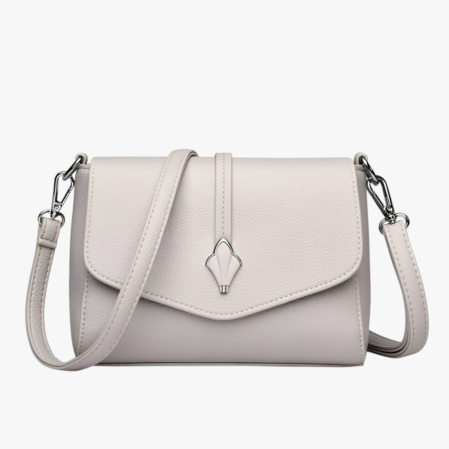 Borsa a Tracolla Nera Donna in Pelle PU, Piccola Elegante con Catena Oro e Interno Spazioso - Bianco riso - bags borsa borsa tracolla handbags pelle tracolla women bags Women's handbags Women's shoulder bag - Concept Palermo