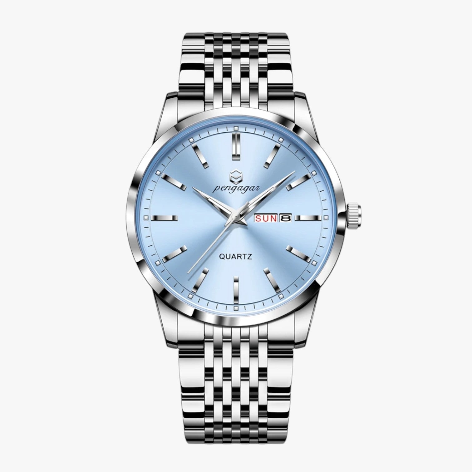 Orologio maschile e impermeabile Acciaio - Azzurro Cielo - acciaio impermeabile maschile orologio orologio maschile watch watches - Concept Palermo