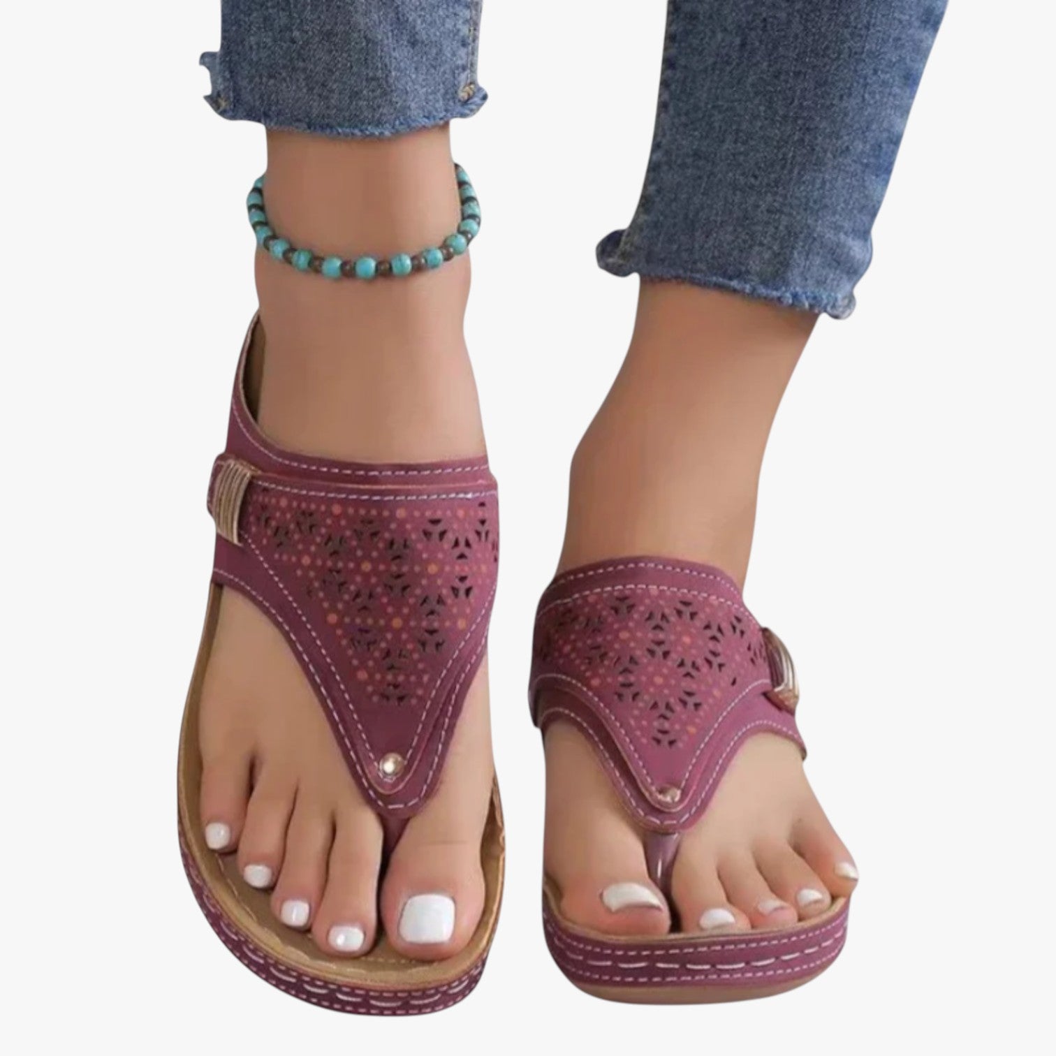 Sandali Donna Ortopedici con Zeppa Morbida Antiscivolo, Traspiranti per Comfort Estivo - - antiscivolo breathable sandals donna easy wear sandals estiva fashion sandals morbidi ortopedici sandali sandali ortopedici sandals stylish sandals - Concept Palermo