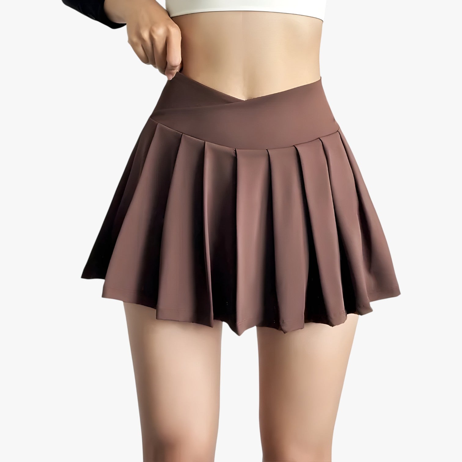 Gonna sportiva plissettata a vita alta con shorts integrati Donna - - alta donna gonna gonna sportiva integrati luna | gonna sportiva plissettata a vita alta con shorts integrati - €25 plissettata shorts womens fashion - Concept Palermo