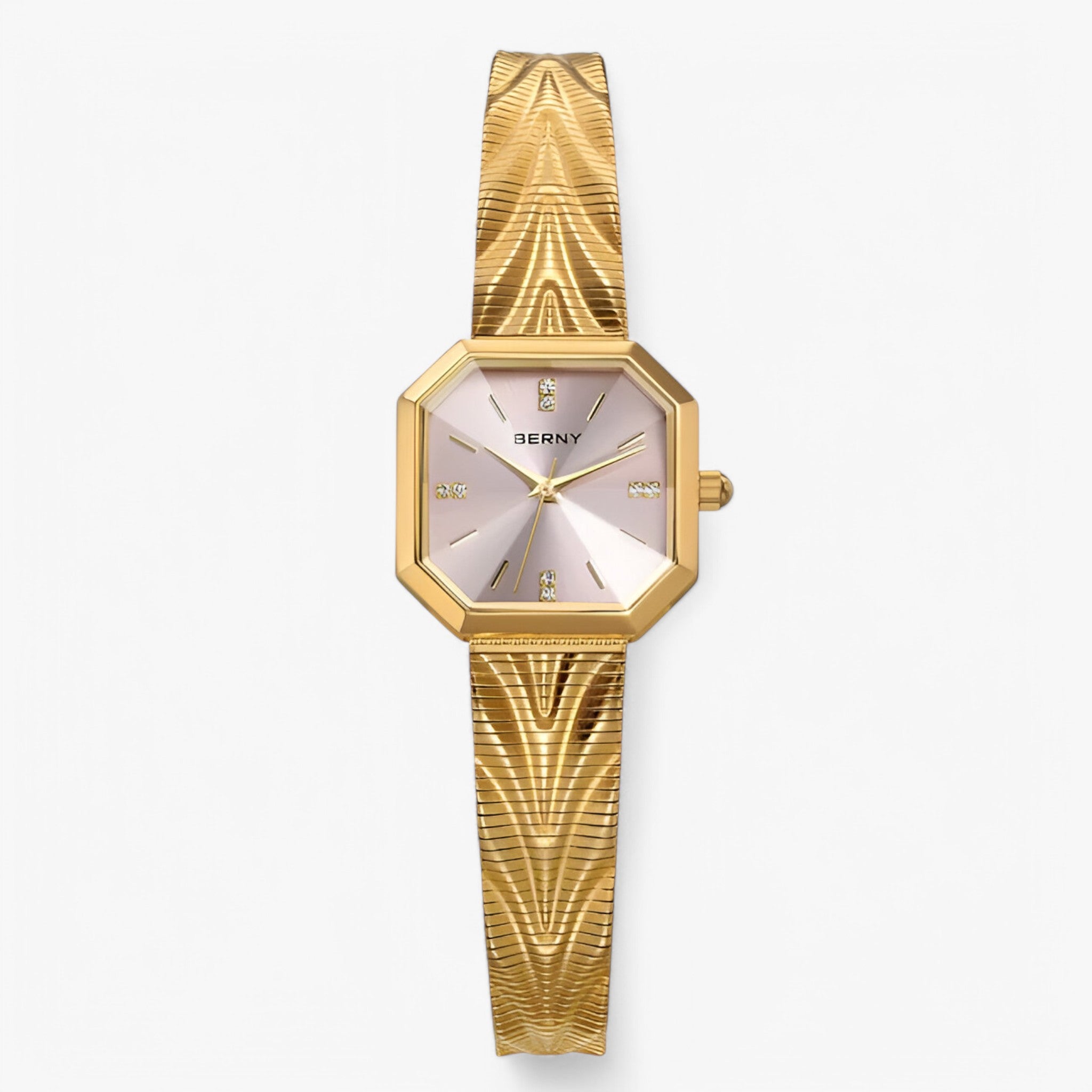Orologio ottagonale in oro di lusso Acciaio - Oro rosa - acciaio female watch orologio orologio ottagonale ottagonale watch for women watches - Concept Palermo
