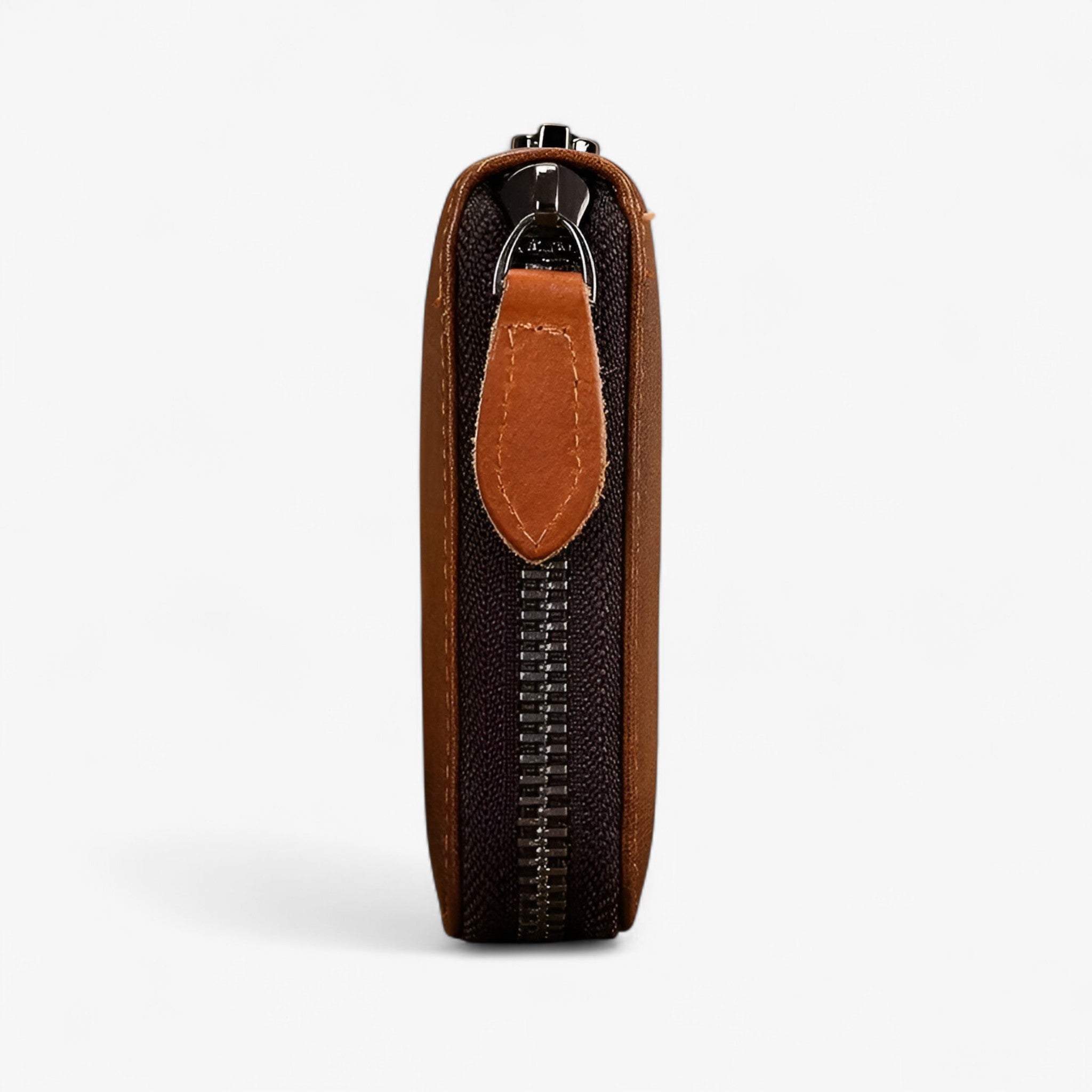 Cartera larga de piel para hombres