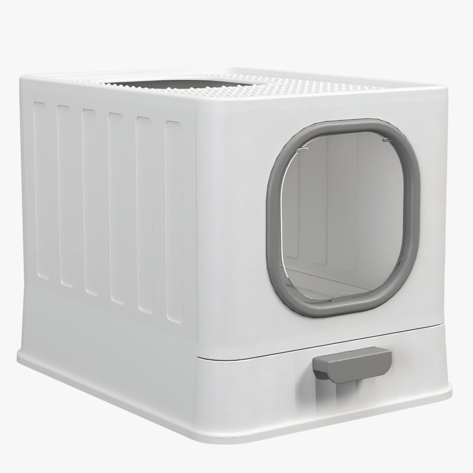 Grande lettiera per gatti con rastrelliera Meno odore, più comfort Uomo - ARQ0071GRY L - animali domestici comfort gatti lettiera lettiera gatti meno odore pets & supplies rastrelliera - Concept Palermo