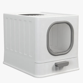 Grande lettiera per gatti con rastrelliera Meno odore, più comfort Uomo - ARQ0071GRY L - animali domestici comfort gatti lettiera lettiera gatti Linen Men meno odore pets & supplies rastrelliera - Concept Palermo