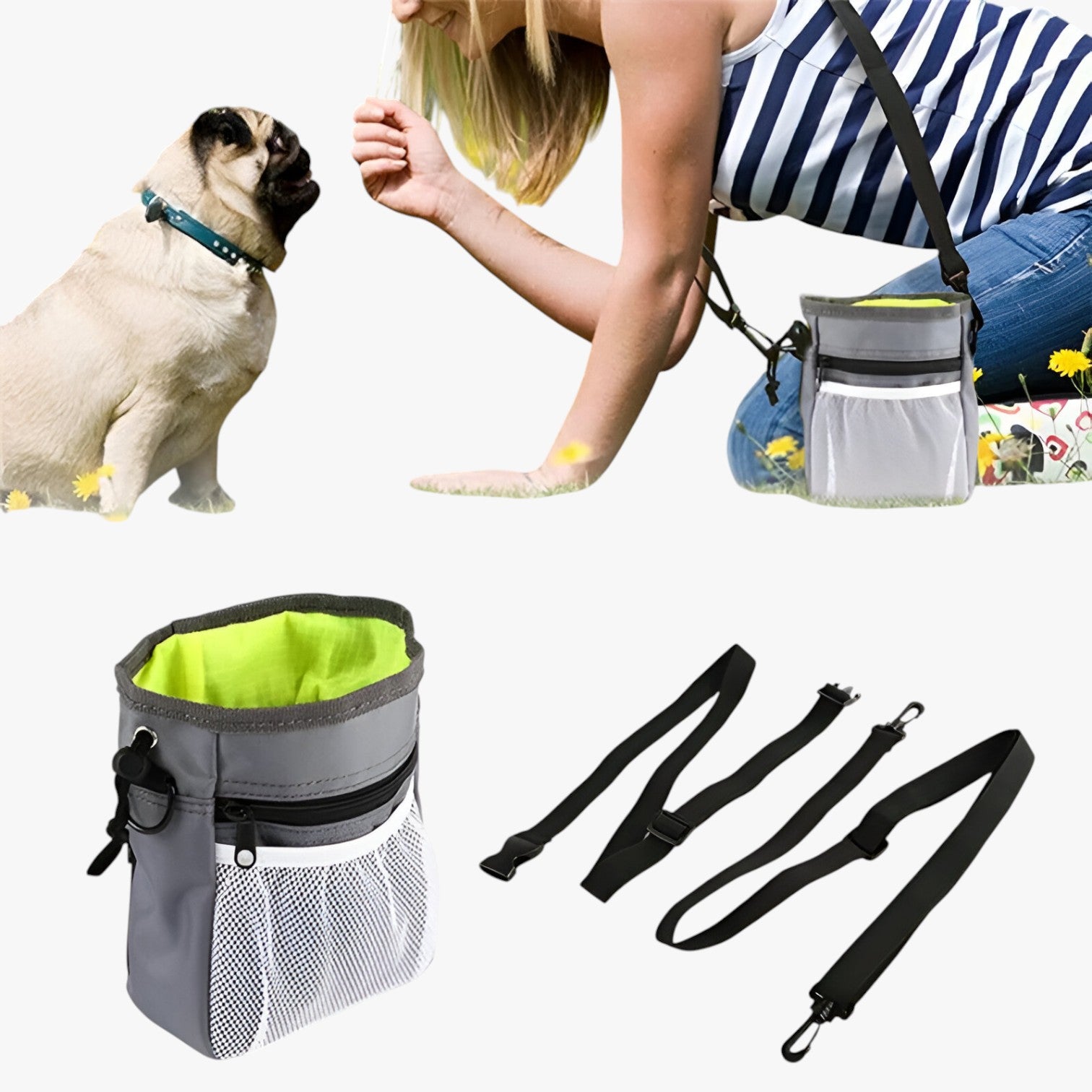 Borsa multifunzionale per cani per passeggiate e addestramento - - addestramento borsa borsa multifunzionale cani multifunzionale passeggiate pet pet accessories PET SUPPLIES petproduct pets & supplies - Concept Palermo