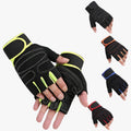 Guantes de gimnasio con soporte para muñeca y protección contra impactos para hombre
