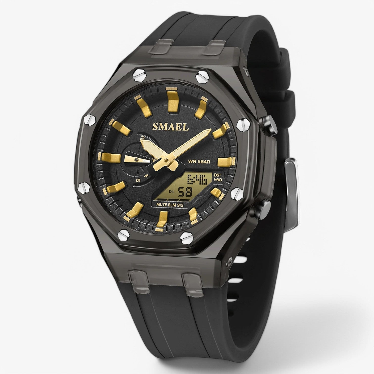 Impermeabile e doppia visualizzazione dell'ora - Nero Oro - dell doppia female watch impermeabile impermeabile doppia visualizzazione watch watch for women watches women watch wrist watches for women - Concept Palermo