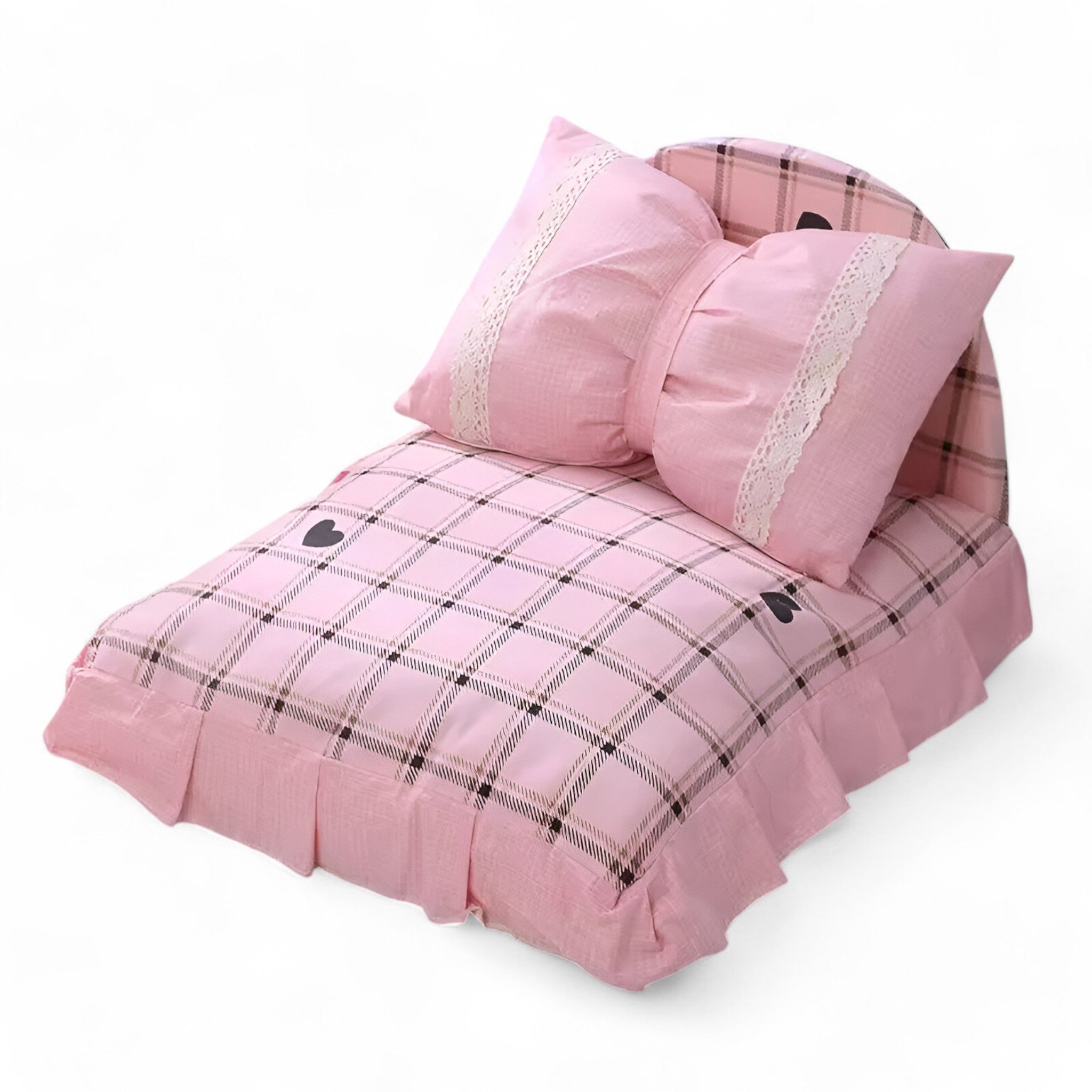 Letto per Gatti e Cani a Forma di Fiocco – Comfort e Stile per il Tuo Animale Domestico - Rosa - animale cani comfort domestico fiocco forma gatti letto pets & supplies - Concept Palermo