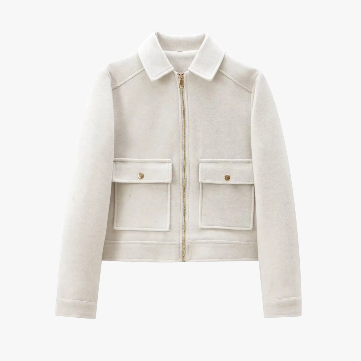 Giacca invernale da strada: calda, pratica e con tasche - Bianco - calda coats coats for women giacca giacca invernale invernale Jackets & Coats pratica strada tasche women's coats & jackets - Concept Palermo