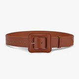 Brede Leren Riem - Tijdloze Vintage Charme voor Dames