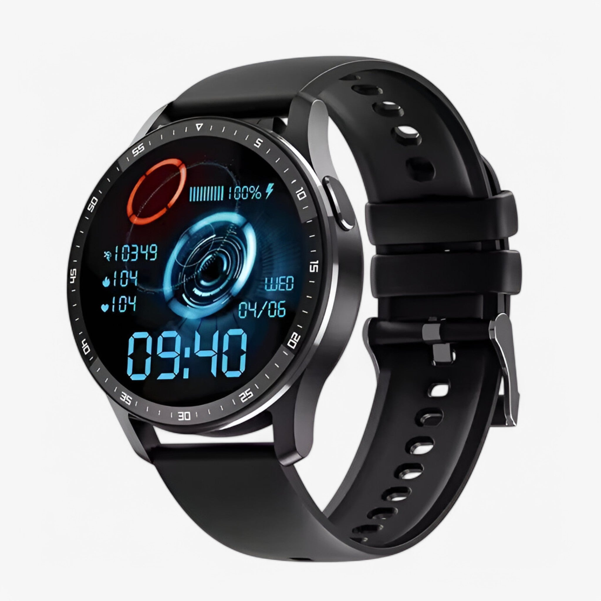 Smartwatch con Auricolare Bluetooth TWS Integrato 2-in-1, Nero, Impermeabile, per Uomo Donna - nero - accessoires auricolare bluetooth gadgets horloges smartwatch watches - Concept Palermo