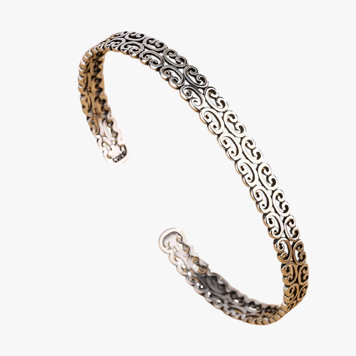 Polsino in argento con motivo a nuvole Donna - - BRACELET FOR WOMEN BRACELETS bracelets for women donna jewelry motivo nuvole polsino polsino motivo - Concept Palermo