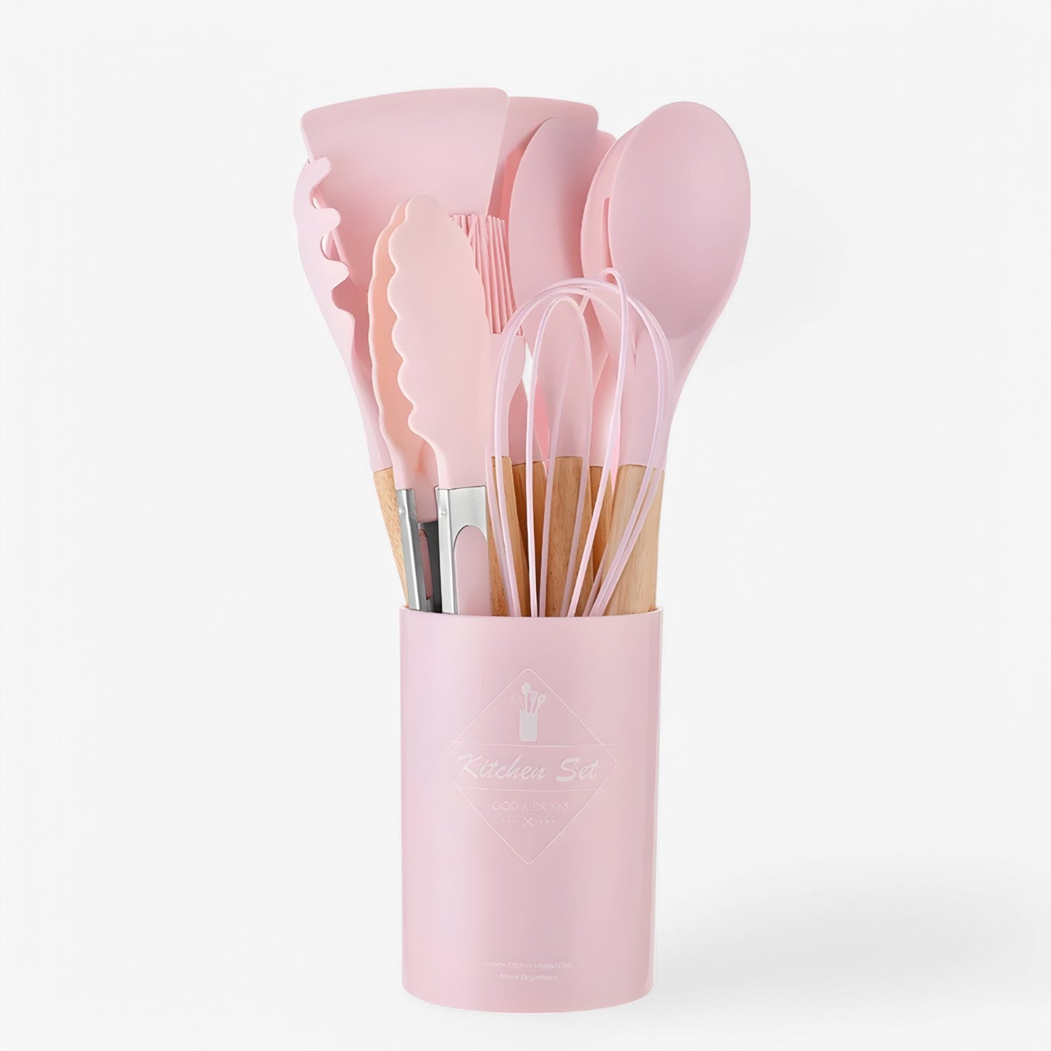 Set di accessori da cucina in silicone – resistente al calore, antiaderente e durevole Uomo - Rosa 12Pezzi - accessori accessori cucina antiaderente calore cucina Kitchen kitchen & dining kitchen accessory kitchen tools resistente silicone - Concept Palermo