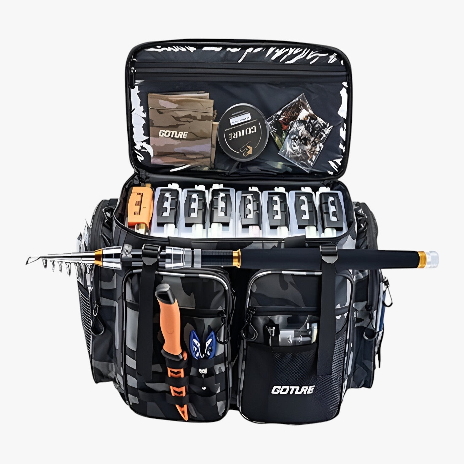 Borsa a spalla per viaggi all'aperto e di pesca - Resistente all'acqua e confortevole Uomo - - acqua aperto bag bags borsa borsa spalla confortevole mens bag pesca resistente - Concept Palermo