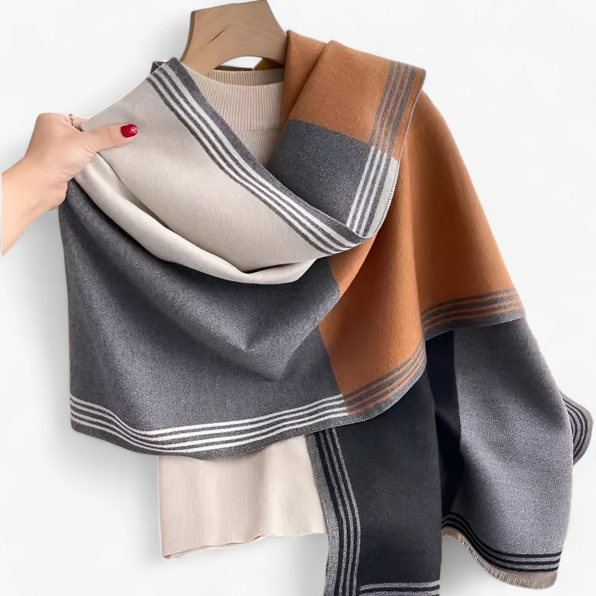 Sciarpa di Lino Luxe – Eleganza e Calore in Uno Uomo - DE798-03 - calore eleganza lino luxe scarves & shawls sciarpa sciarpa lino uomo - Concept Palermo