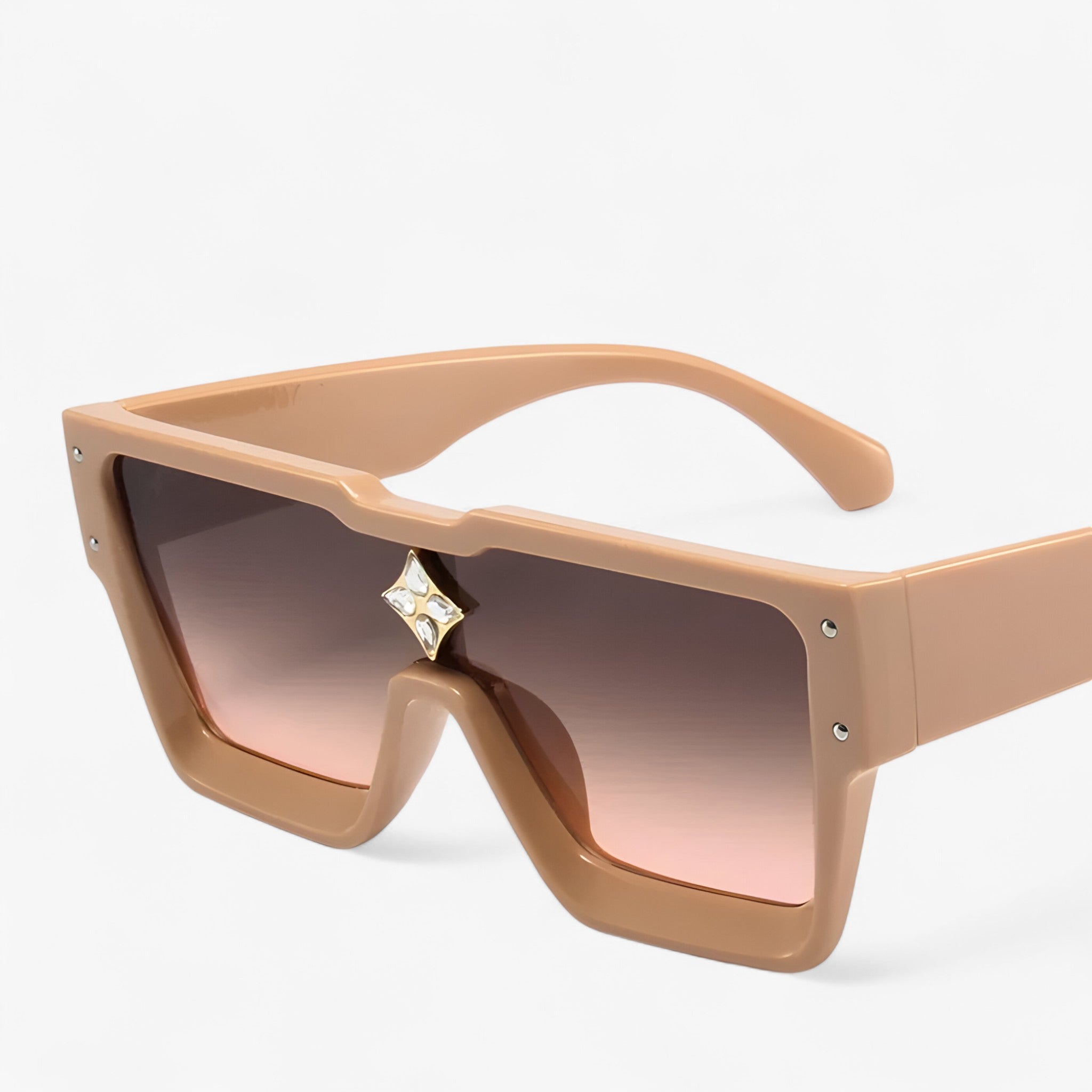 Occhiali da sole quadrati punk specchiati Uomo - ChampagneTè - Fashion Sunglasses men sunglasses polarized mens sunglasses occhiali occhiali sole Polarized man sunglasses punk quadrati sole specchiati sunglasses sunglasses polarized men uomo - Concept Palermo